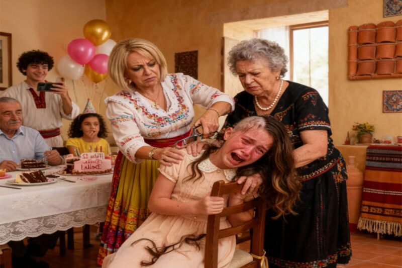 Mi familia sujetó a mi hija de 11 años y le cortó el cabello en una fiesta de cumpleaños porque “opacó a la cumpleañera”… Al día siguiente, estaban llorando frente a la policía