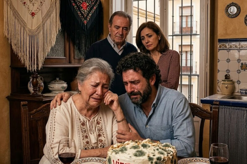 En su cumpleaños 70, sus hijos le llevaron un pastel hecho con sobras y una frase humillante: “Ya solo ocupas espacio”… esa misma noche ella cambió el testamento sin decirles nada