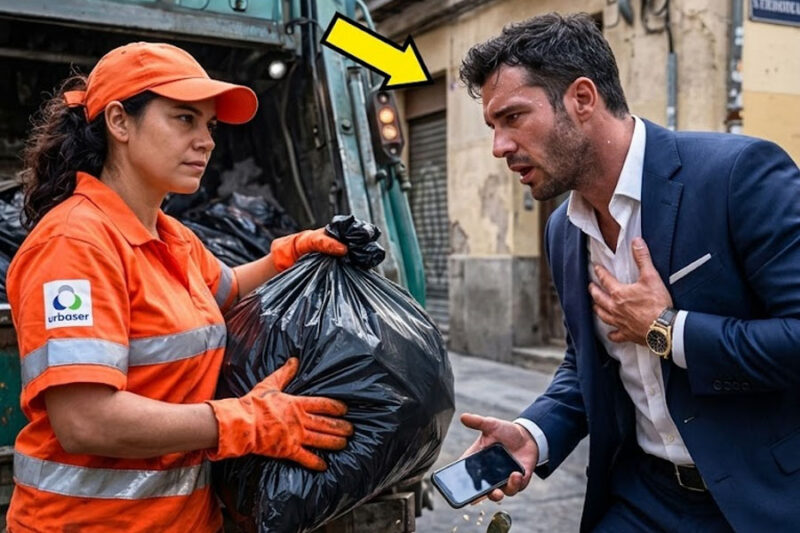 Un millonario ve a su exnovia en un camión de basura… y se queda atónito al darse cuenta de lo que le hizo.