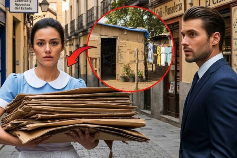 Ella guardaba las cajas vacías del trabajo y nadie sabía por qué… el Millonario la siguió un día y…