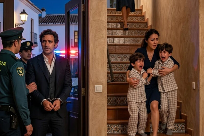 EL EMPRESARIO FUE ESPOSADO FRENTE A SUS HIJOS… Y NADIE ESPERABA LO QUE HARÍA LA NIÑERA
