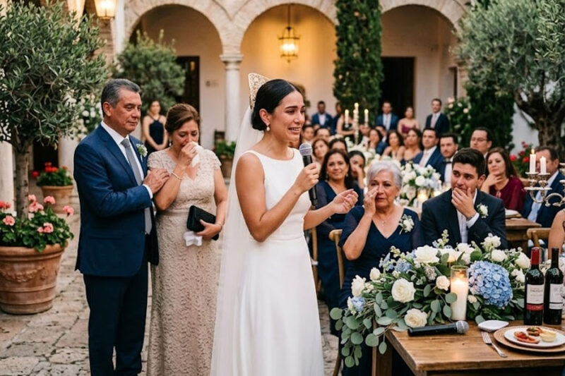 15 Minutos Antes De La Boda, Descubrió Que Su Suegra Escondió A Sus Padres Por “Pobres”. Lo Que Hizo Con El Micrófono Dejó A Todos Helados.