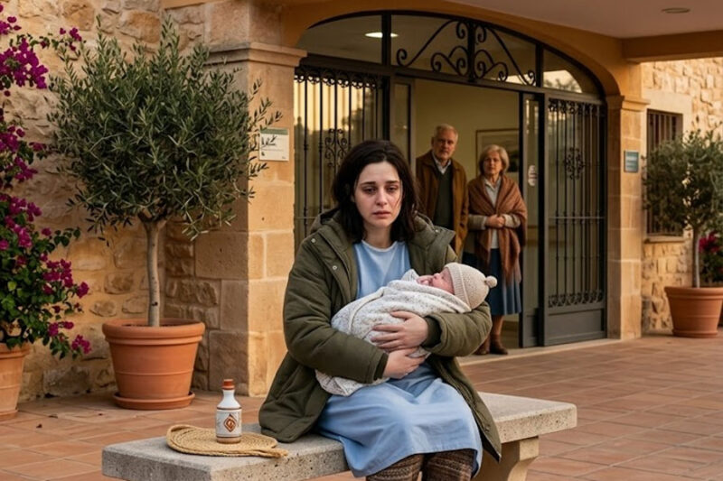 Mi sobrina debía irse a casa con su esposo y su hijo recién nacido, pero cuando la encontré descalza afuera del hospital, en un frío de cinco grados, todavía con la bata del hospital puesta y aferrando a ese bebé como si su vida dependiera de ello, me mostró un mensaje que decía que su hogar ya no existía, que sus cosas habían sido arrojadas a la nieve, y en ese instante entendí que esto no era un matrimonio desmoronándose… Era una trampa calculada por personas que no tenían idea de a quién estaba a punto de llamar…