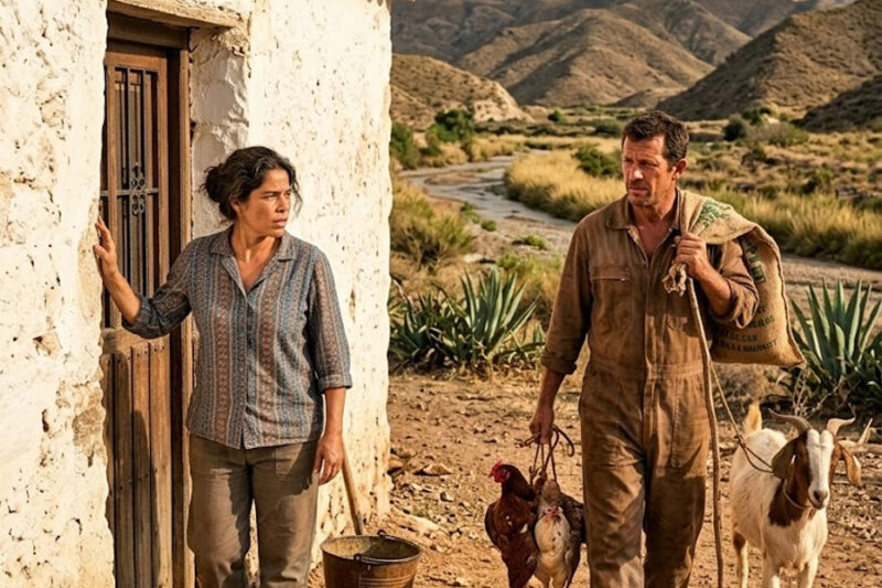 Ella luchó por sobrevivir sola, construyendo una casa de barro… hasta que apareció un hombre sin nada…