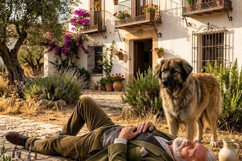 Un Anciano Se Quedó Sin Aire en la Calle… Pero Su Perro Corrió a Salvarle la Vida