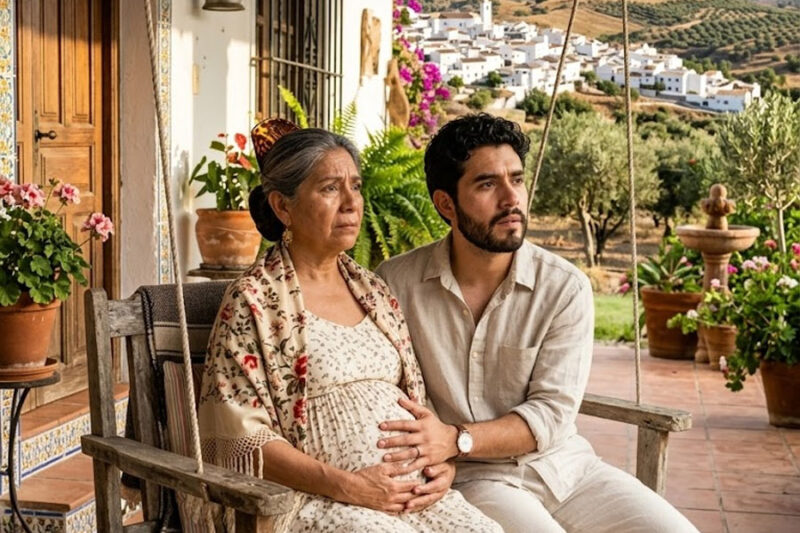 Todos aseguraban que el hombre más joven solo quería aprovecharse de la viuda embarazada a sus 62 años, hasta que un escándalo en plena iglesia destapó un secreto que hizo llorar a todo el barrio.