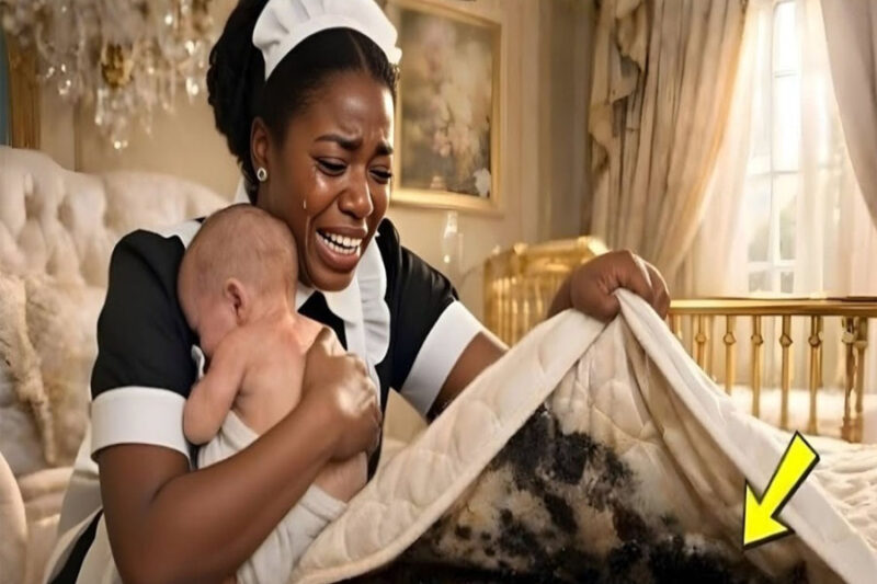 El bebé del millonario no paraba de llorar en la cama, hasta que una pobre criada negra hizo lo impensable.