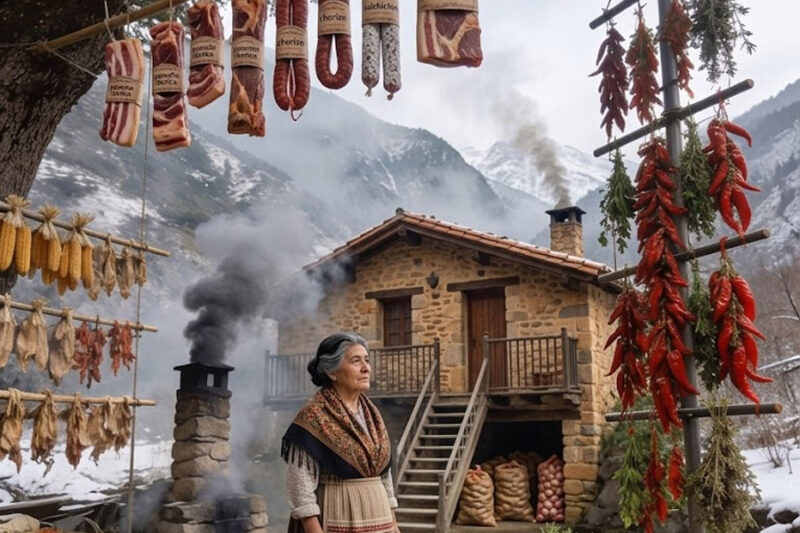 Todo el pueblo se burlaba de la viuda que guardaba demasiada comida en la colina.