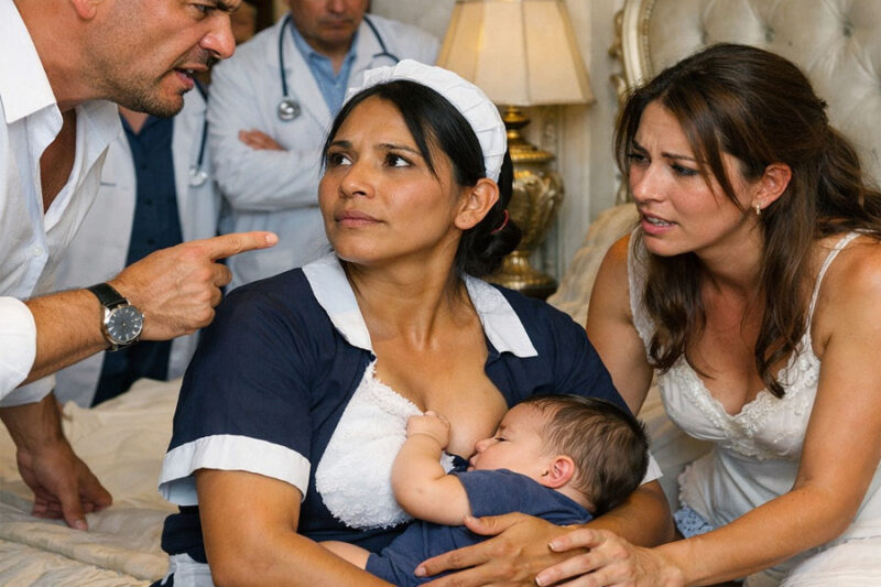 El bebé millonario no comía nada, la limpiadora le dio leche materna y se salvó… pero el precio a pagar fue demasiado alto En la mansión más lujosa de la ciudad, donde todo era perfecto hasta el último detalle… existía un secreto del que nadie se atreví­a a hablar.
