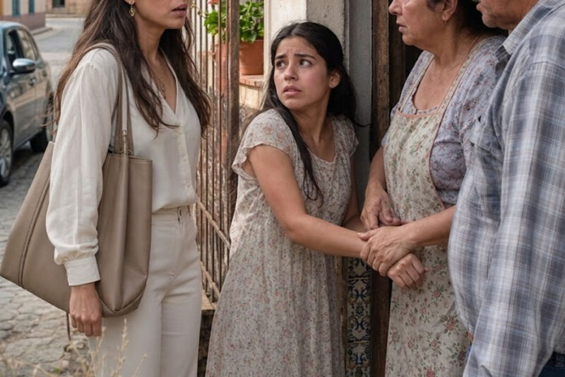 Volví al pueblo para humillar a mis padres por echarme embarazada, pero la muchacha que abrió la puerta tenía mi misma cara.