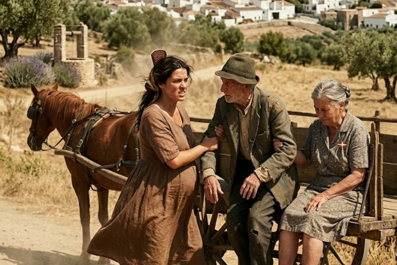 Viuda embarazada recoge a dos ancianos del camino… y días después descubre quiénes eran en realidad