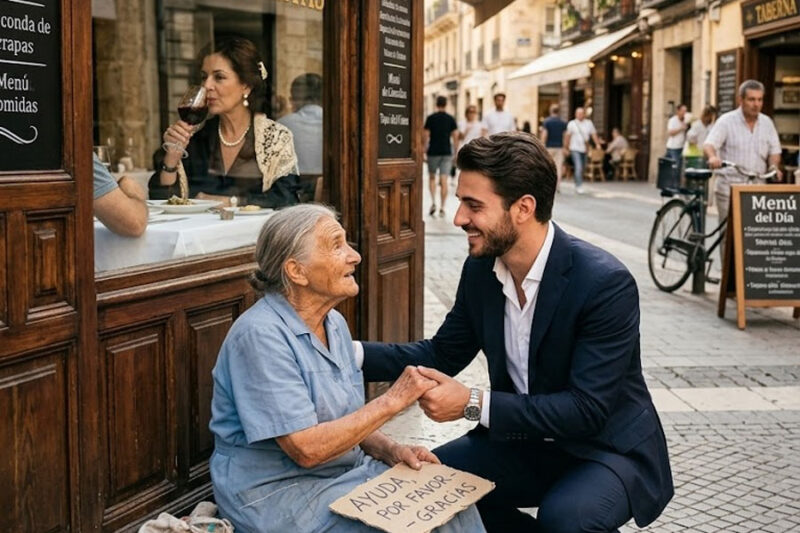 “Tus huaraches me avergüenzan”: La humilló afuera del restaurante más caro, sin saber que el dueño millonario saldría a darle la lección de su vida.
