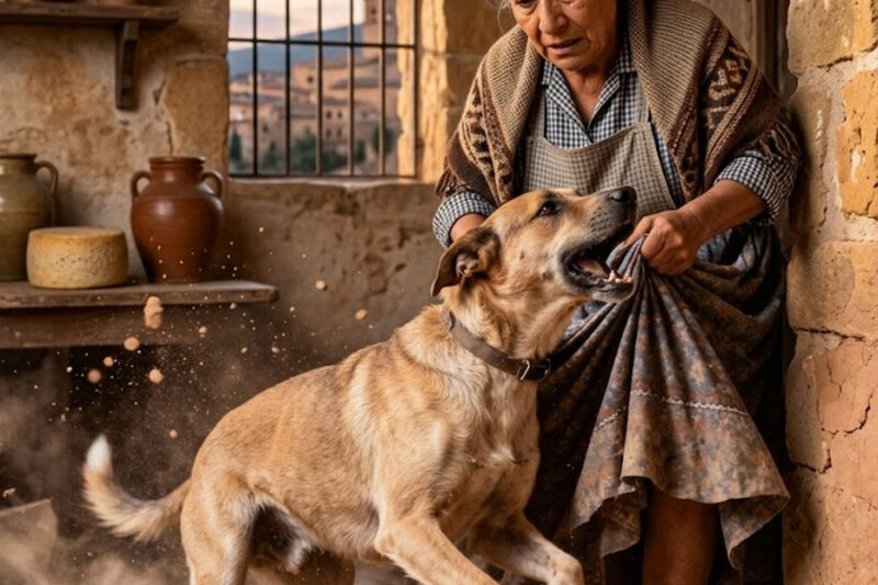 LOS VECINOS DESPRECIARON AL PERRO CALLEJERO QUE ADOPTÓ UNA ABUELA POR ESTAR “LLENO DE SARNA” Y TRAER MALA SUERTE… PERO ELLOS FUERON LOS QUE CORRIERON ATERRADOS CUANDO EL PERRO LADRÓ CON TODA SU FUERZA