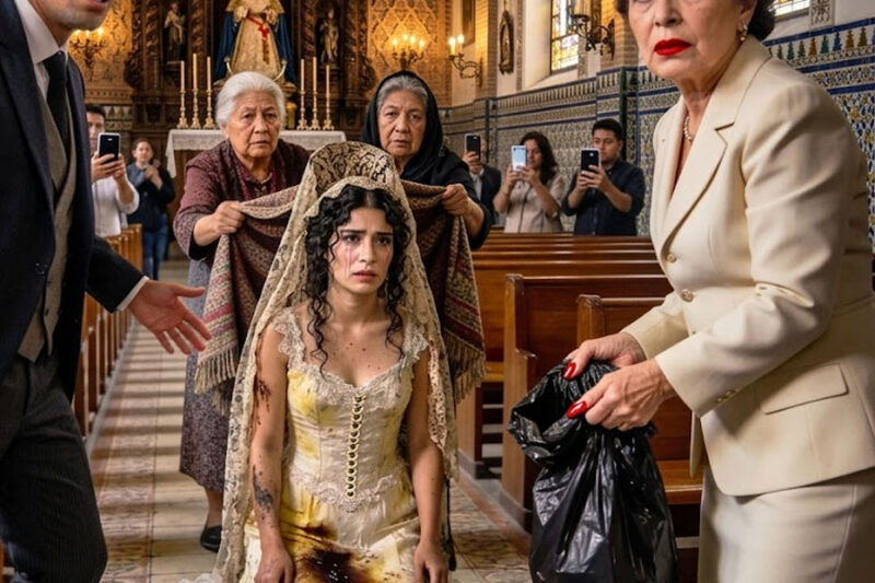 El día que mi suegra me arrojó basura frente al altar no quiso solo avergonzarme; quiso arrancarme del lugar que, según ella, jamás debí ocupar.