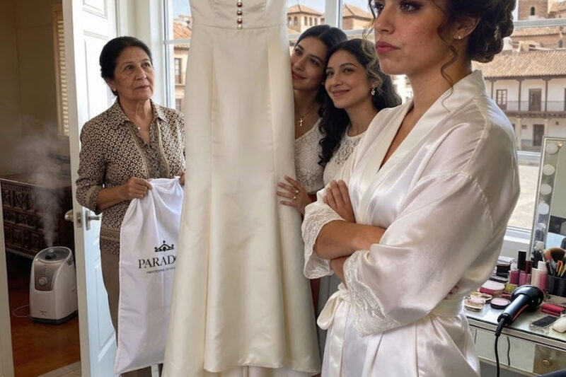 Mi hija se avergonzó del vestido que hice para su boda. Salí del altar con él en los brazos… y lo entregué a quien realmente entendía su valor.