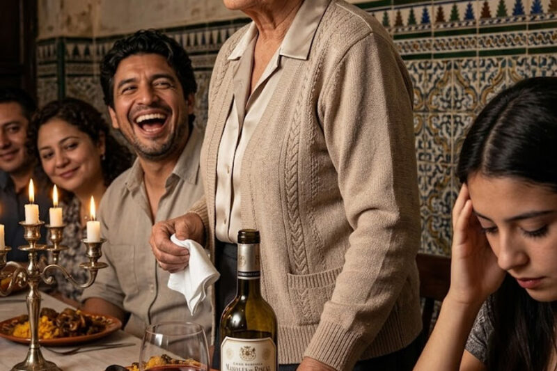 —Parece que alguien vino con mucho apetito hoy —comentó mi yerno en tono burlón.