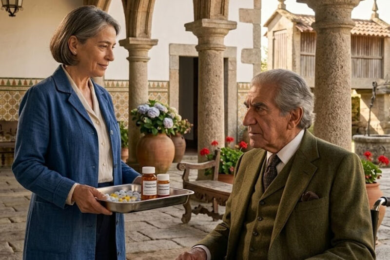 Fui a cuidar a un viejo millonario en sus últimos días por pura necesidad. Cuando murió, le dejó toda su inmensa fortuna a una “sobrina perdida”. Yo solo era su enfermera, o eso creía… hasta que el abogado me miró fijamente y dijo mi verdadero nombre.