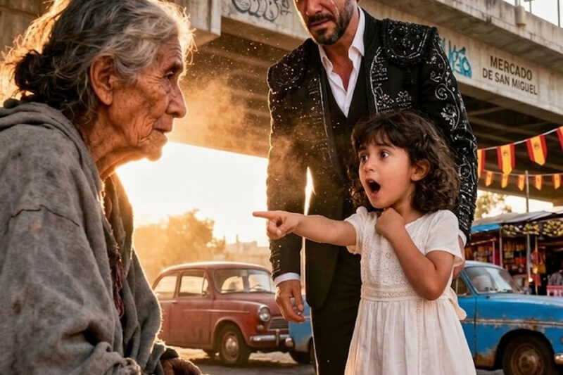 Todos ignoraban a la anciana mendiga… hasta que la hija de un multimillonario dijo: “Papá… ella tiene la misma marca de nacimiento que tú.”