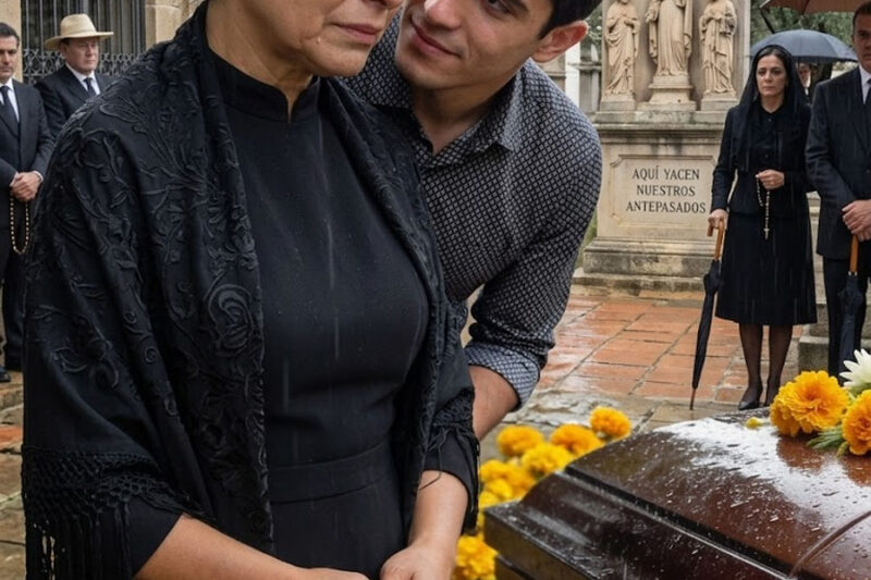 En el funeral de mi esposo, mi hijo me apretó la mano. Y susurró: —Ya no eres parte de esta familia—.