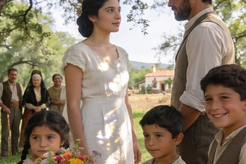 Con apenas dieciocho años, la entregaron en matrimonio a un viudo con tres hijos. Todos pensaron que ahí terminaba su juventud… y también sus sueños.