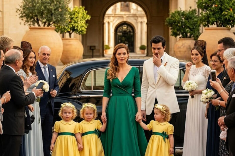 Él invitó a su pobre exesposa para avergonzarla en su boda—pero ella llegó en una limusina con su trillizo.