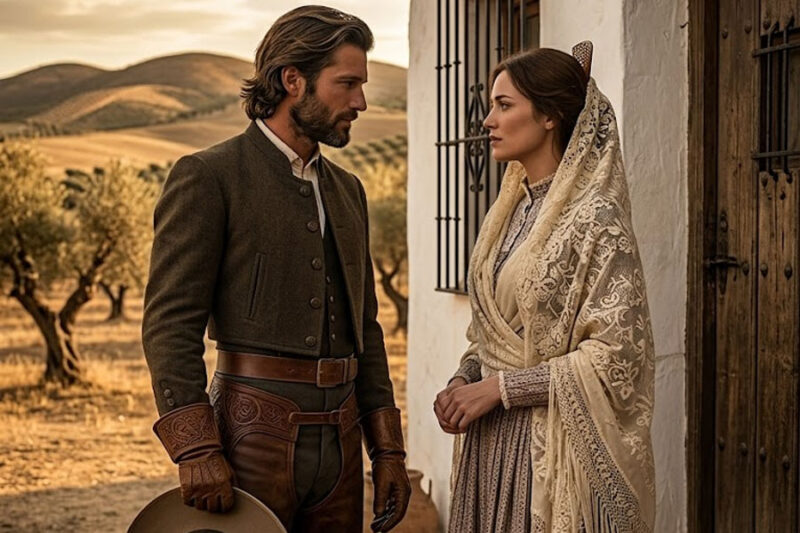 —Nunca me han besado —dijo ella. El vaquero se quitó el sombrero y dijo: —Empecemos despacio.