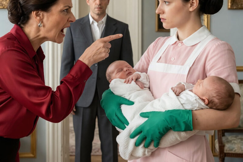 La mujer, a punto de casarse con un millonario, ordenó que sus tres hijos fueran abandonados como basura… ¡pero no sabía que él estaba escuchando su conversación desde las sombras!