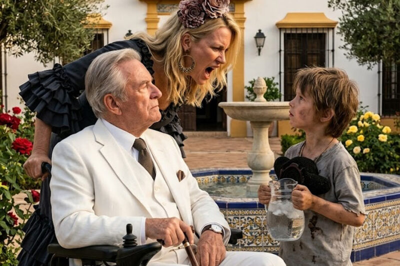Las bugambilias trepaban con disciplina por los muros, el césped se mantenía impecable y las fuentes murmuraban un sonido constante, casi hipnótico. Todo estaba en su sitio, perfectamente cuidado… menos él.