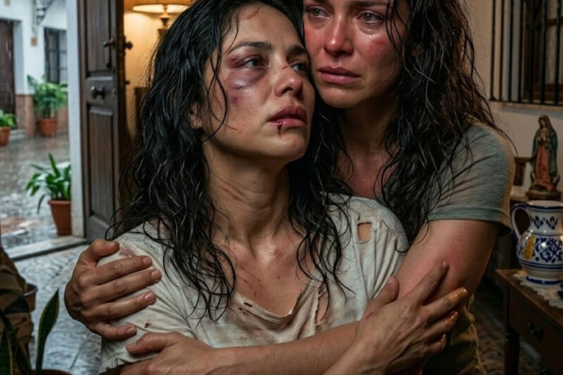 “MI GEMELA LLEGÓ A MI PUERTA CON LA CARA DESTROZADA A MEDIANOCHE… Y ESA MISMA NOCHE TOMÉ SU LUGAR EN LA CASA DE SU ESPOSO PARA ENFRENTAR AL HOMBRE QUE LA HABÍA CONVERTIDO EN UN INFIERNO” — La historia brutal de dos hermanas mexicanas en Guadalajara, una madre que protegía a un monstruo, una huida bajo la lluvia, amenazas de muerte, secretos familiares, culpa, justicia y la noche en que una mujer dejó de temblar para demostrar que tocar a su hermana era declarar la guerra equivocada…