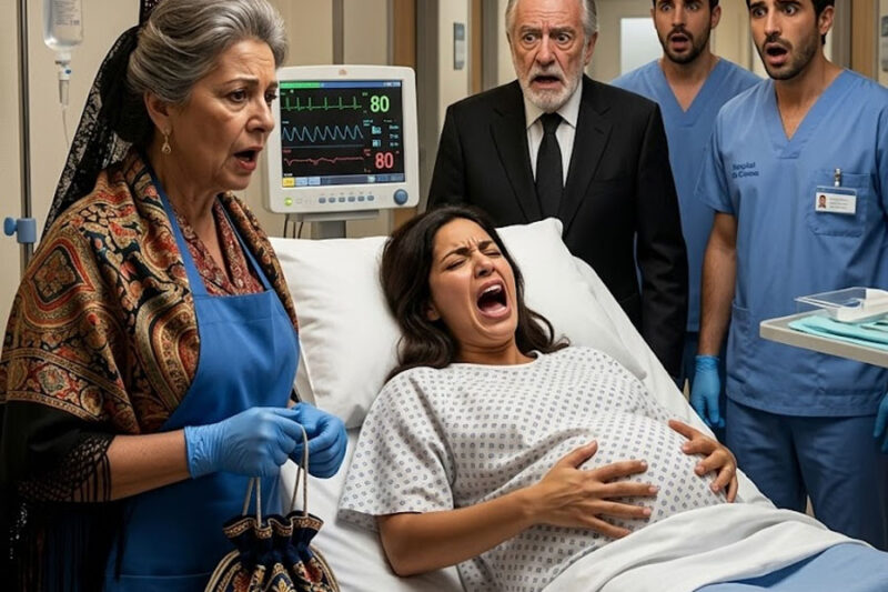 Doce médicos de élite abandonaron a la esposa de un millonario durante el parto, hasta que la ama de llaves entró e hizo lo impensable.