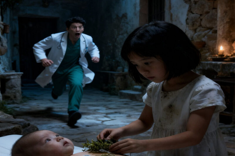 AL HIJO DEL MILLONARIO SOLO LE QUEDA CINCO DÍAS DE VIDA… HASTA QUE UNA POBRE NIÑA LE ROCIÓ AGUA BENDITA Y DESCUBRIÓ UN SECRETO QUE NINGÚN MÉDICO HABÍA PRESENTADO.