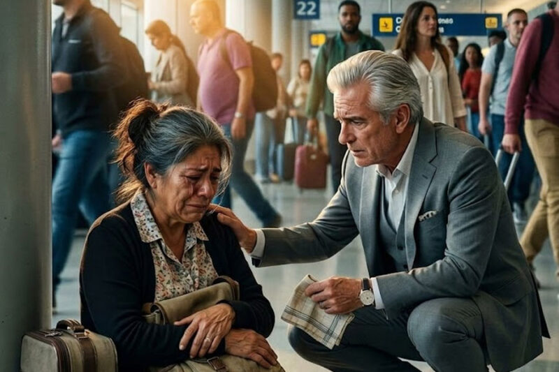 Mis Hijos Me Sonrieron En Miami Mientras Planeaban Deshacerse De Mí, Cancelaron Mi Vuelo, Me Dejaron Sin Dinero Y Me Arrojaron Sola Al Piso Frío De Un Aeropuerto Extranjero, Pero Cuando Un Millonario De Ojos Tristes Me Susurró Que Ellos Se Arrepentirían, No Imaginé Que Esa Humillación Se Convertiría En La Noche Más Cruel, Más Injusta Y También Más Decisiva De Toda Mi Vida, La Misma Que Me Haría Renacer Cuando Ya Creía Que Para Una Madre Abandonada No Quedaba Nada Más Que Vergüenza, Silencio Y Soledad…
