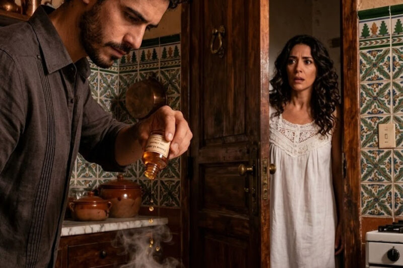 Mi marido 31 años menor me preparaba cada noche un té “para dormir”… hasta que descubrí las gotas secretas en la oscuridad de la cocina. ¿Amor o veneno lento?