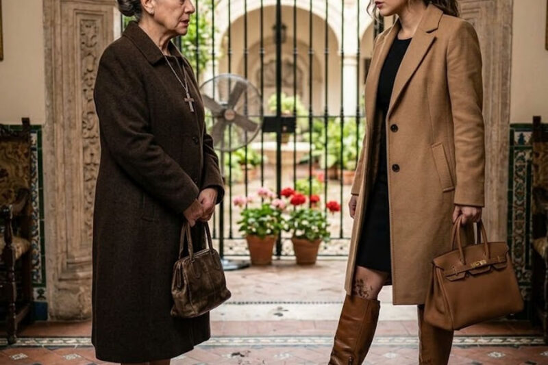 La Humilló Con Las Botas Llenas De Lodo, Le Ordenó Limpiar “Porque Vivía Gratis” Y La Trató Como Sirvienta Frente A Todos, Sin Imaginar Que La Anciana De Manos Agrietadas Era La Verdadera Dueña De La Mansión, Que Guardaba Las Escrituras En Una Caja De Seguridad Y Que, Mientras La Nuera Preparaba Té Para Sus Amigas De San Ángel, Ella Caminaba Bajo La Lluvia Hacia Una Inmobiliaria Para Poner En Venta La Casa, Destruir La Mentira De Su Hijo Y Recuperar De Un Solo Golpe Su Dinero, Su Nombre Y Su Dignidad…