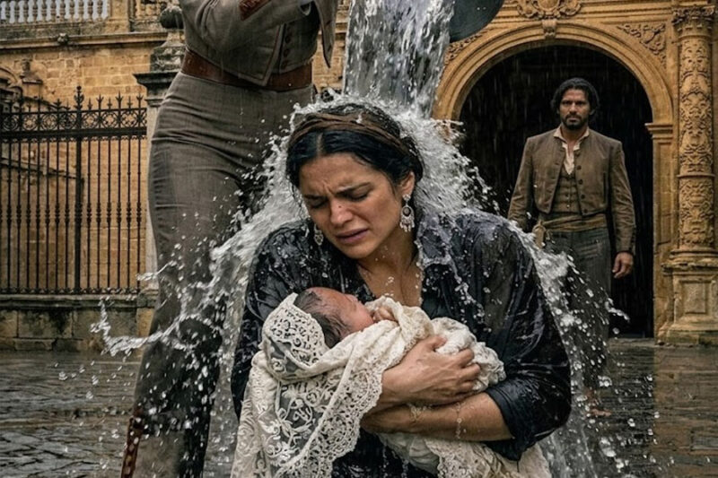 Le echó agua helada a una madre con su bebé en brazos… sin imaginar que esa misma noche Jesús le daría una lección que jamás olvidaría.