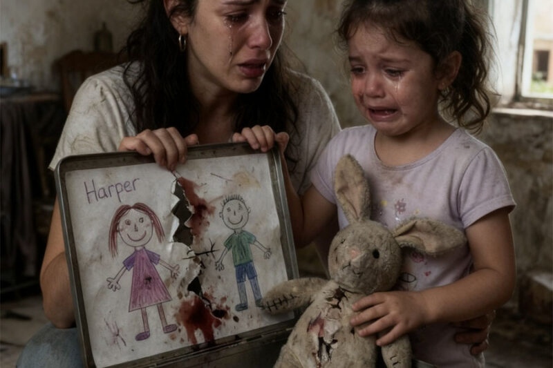 Mi hija volvió llorando con una caja plateada; adentro venía su dibujo roto, un peluche cosido y una amenaza de mis propios padres que cambió para siempre nuestra familia