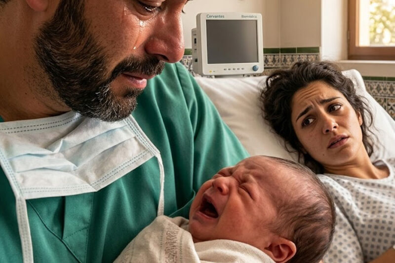 Entró sola al hospital una mañana fría de martes.  No había nadie a su lado.