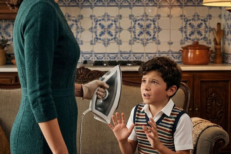 «Por favor… no me quemes otra vez. Esta vez me voy a portar bien…»  El susurro fue tan bajo que casi se perdió entre el zumbido de la calefacción y el silencio perfecto de la casa.