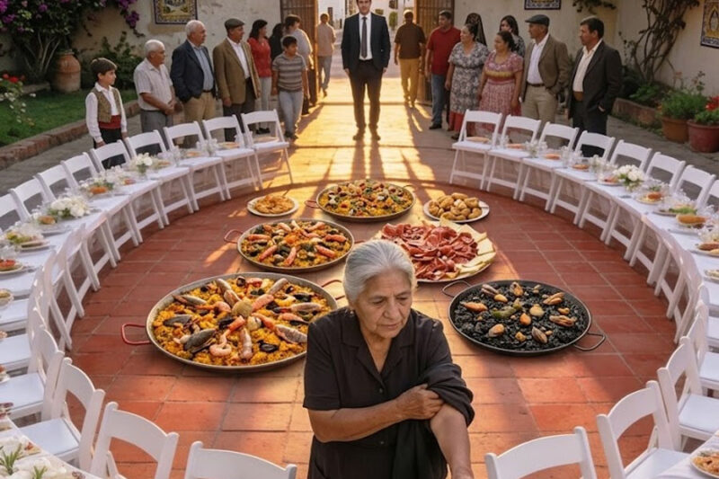 Mi hijo canceló la fiesta por vergüenza a mi casa, dejándome 80 sillas vacías, sin saber que el hombre que invité a comer destruiría su arrogancia.
