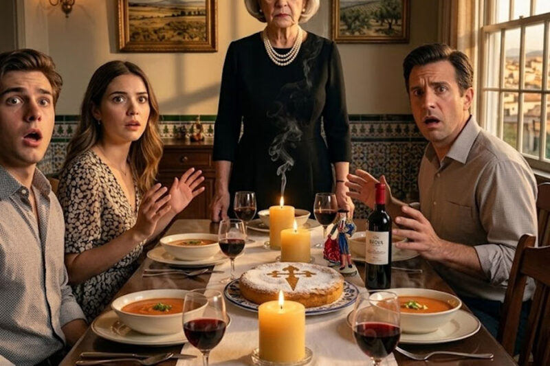 Esa noche, durante la cena familiar, mi yerno soltó una carcajada y preguntó delante de todos: