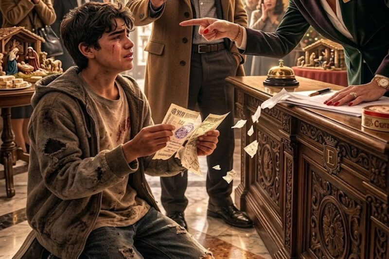 El sonido del billete al romperse fue pequeño.  Pero para Álvaro sonó como si alguien hubiera partido en dos lo único que todavía lo sostenía.