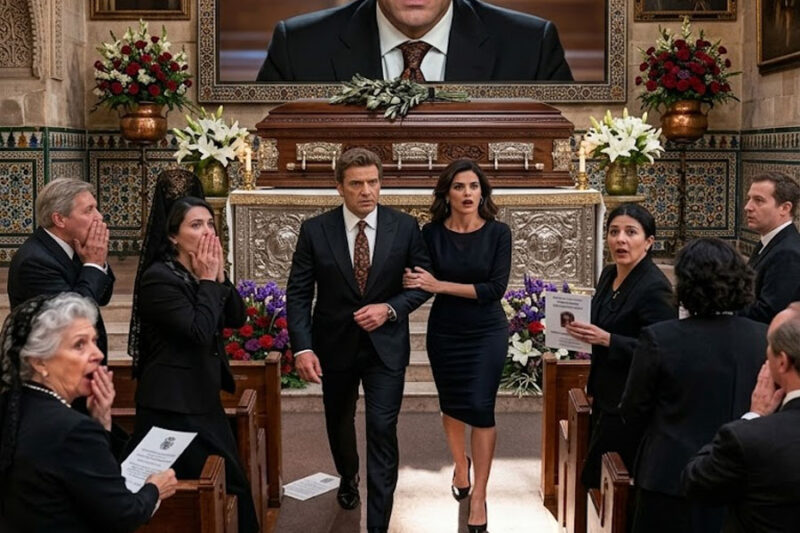 Elliot llegó al funeral de su esposa con su amante tomada del brazo.