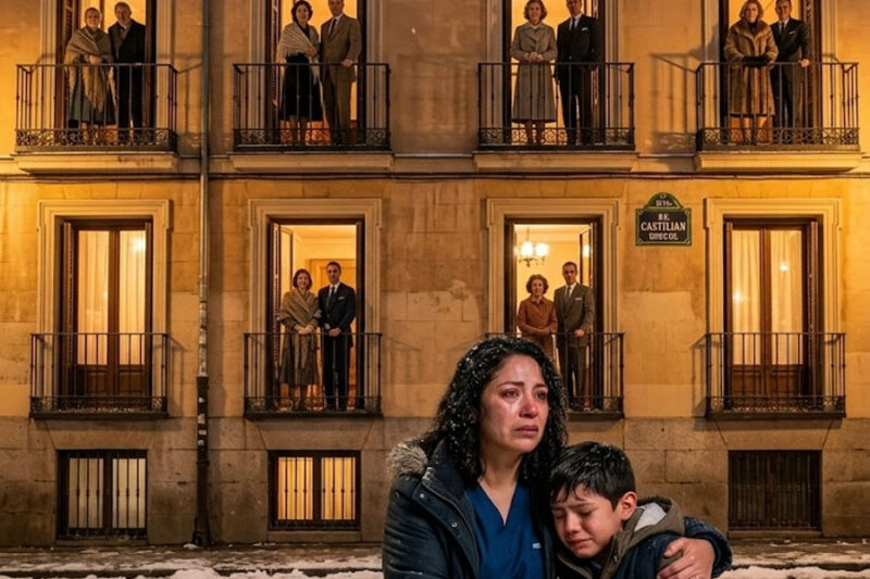 Corriendo a casa después de su turno el día que su esposo estaba de viaje de negocios, tomó la mano de su hijo mientras él celebraba su cumpleaños… Y entonces vio la luz…