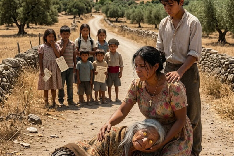 Viuda con 7 hijos le da su último pan a una misteriosa anciana en la carretera… el escalofriante secreto que le reveló sobre su propia familia te helará la sangre.