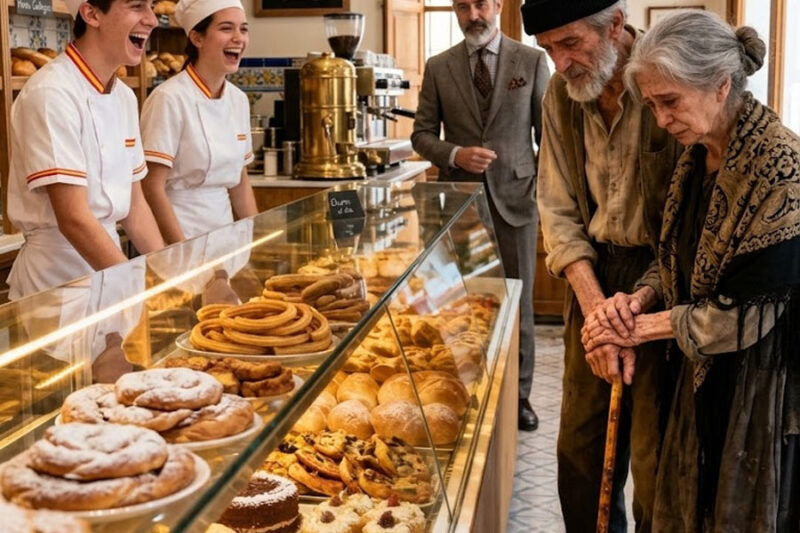 ¿TENDRÍA UN PASTEL VENCIDO PARA MI ESPOSA? — PREGUNTÓ EL ANCIANO SIN HOGAR… PERO EL MILLONARIO LO…