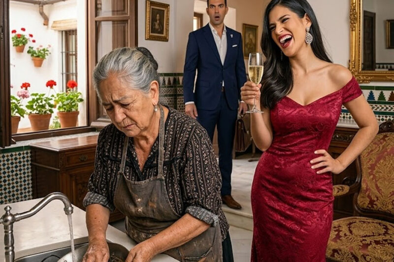 Millonario regresa temprano y encuentra a su esposa humillando a su madre…