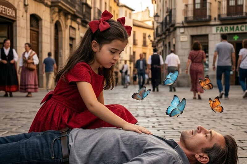 ME DERRUMBÉ EN LA CALLE Y MORÍA SOLO MIENTRAS TODOS ME IGNORABAN, PERO UNA NIÑA ME SALVÓ LA VIDA. OCHO AÑOS DESPUÉS, DESCUBRÍ QUE ERA MI HIJA Y QUE UNA CRUEL MENTIRA NOS HABÍA SEPARADO.
