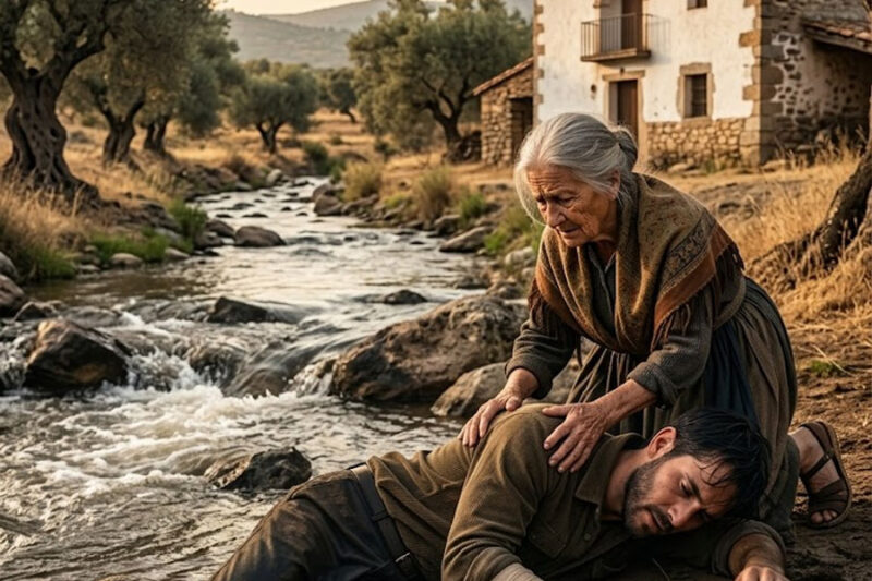 “Mis manos de 76 años sacaron un cuerpo atado del río. Estaba vivo… y era el millonario desaparecido que toda España buscaba. Lo que pasó después cambió mi destino para siempre.”