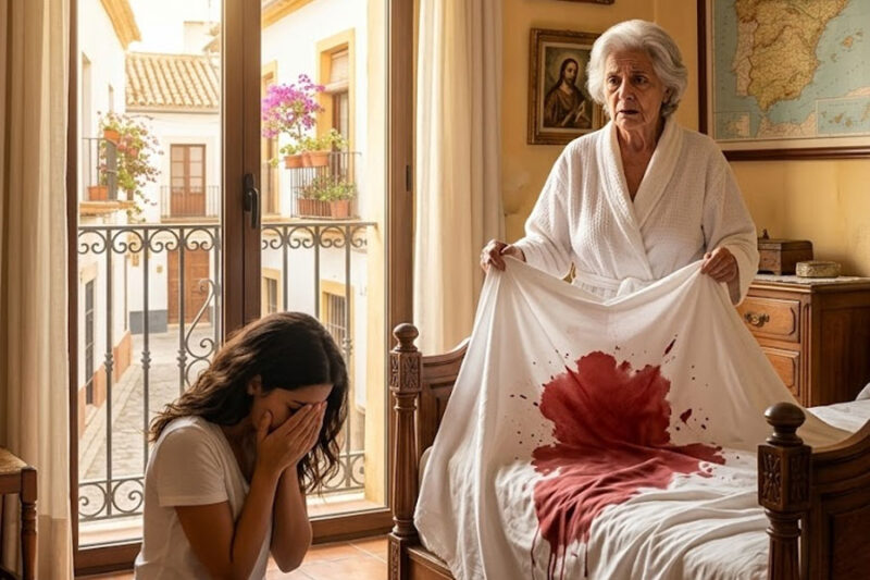 La joven novia cambiaba las sábanas todos los días, hasta que su suegra levantó la manta y vio la sangre debajo…