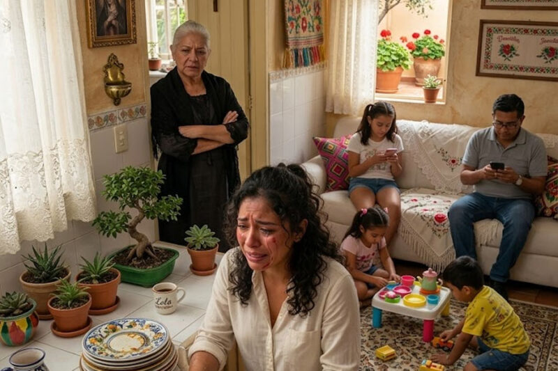 Se fue de su casa 5 días para no ser la sirvienta de su suegra, pero al regresar descubrió la peor traición de su esposo.